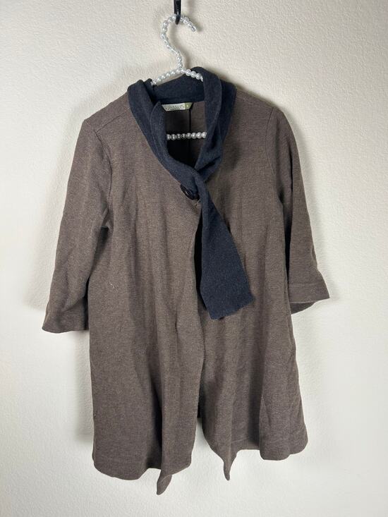 Chalet et Ceci Sweaters - Chalet et Ceci Cardigan Women's Size Small Brown Duster Sweater Made in USA